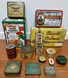 Scatole in Latta • (Lotto 14 scatole)