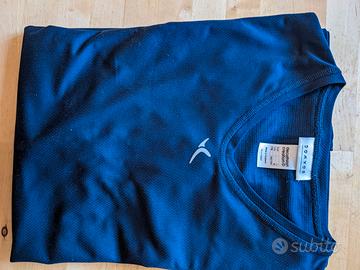 Maglia tecnica blu manica lunga