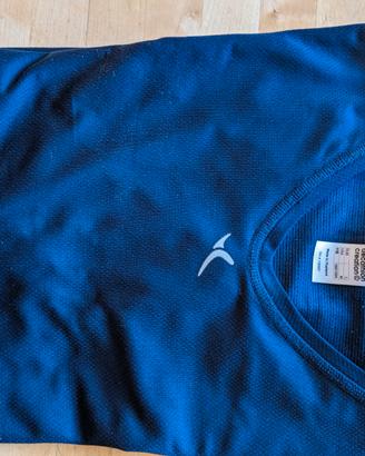 Maglia tecnica blu manica lunga