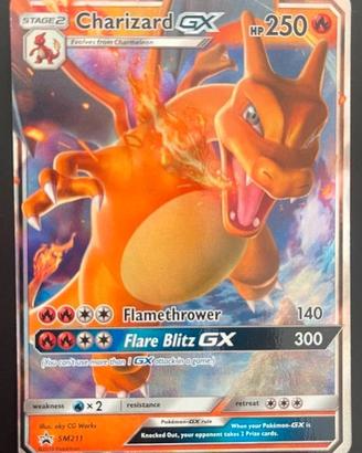 carta promo charizard gx sm211 pokemon