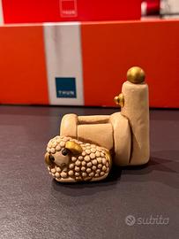 Fontana con pecorella presepe Thun