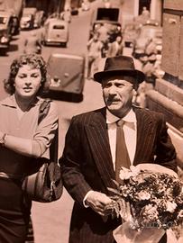 Fotografia d'epoca Paolo Stoppa e Silvana PAMPANIN