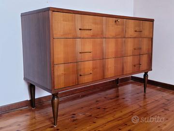 Comò in Legno a 3 Cassetti - Vintage