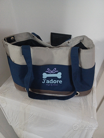 Guinzaglio e borsa trasportino per piccola taglia