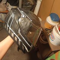 caschio di moto tutto carbonfiber 