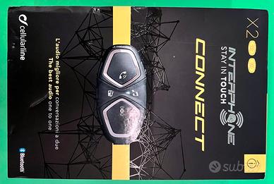 Coppia Interfono Connect Cellularline (x2) Nuovo