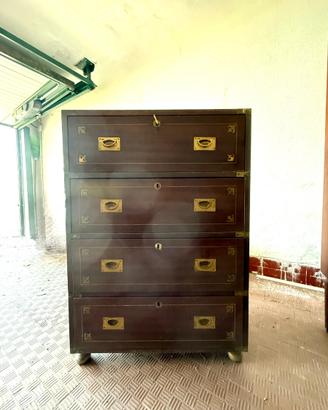 Cassettiera vintage stile marinaio in legno