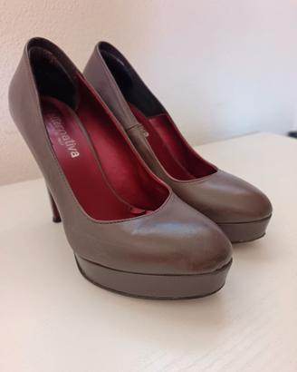 Scarpe donna 37 color piombo