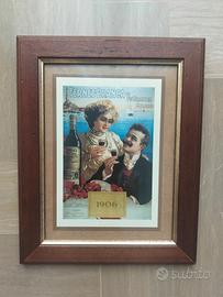 Art decò stampa d'epoca made in Italy legno antico