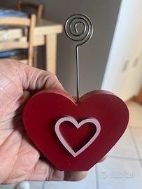 Porta foto a forma di cuore