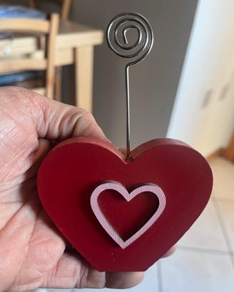 Porta foto a forma di cuore