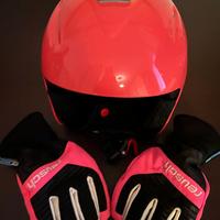 Casco sci OBSE bambina+guanti