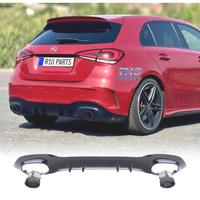 DIFFUSORE MERCEDES CLASSE A W177 18- AMG NERO LUCI