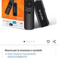 Android TV box Stick MX 10 f2 4k 8k 8gb 1gb hdmi