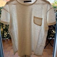 T-shirt bianca con taschino, size M [come nuova]