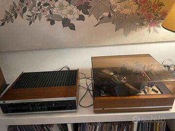 Giradischi Dual 1218 e Amplificatore  Dual cv 120