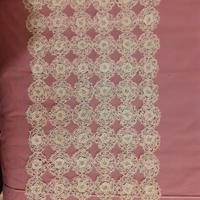 centrino beige cotone punto chiacchierino 50x30cm