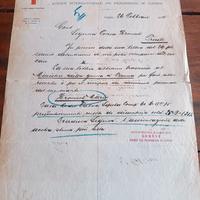 Lettera Croce Rossa 1919