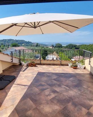 Ombrellone 3 x 3 m, incl. basamento 