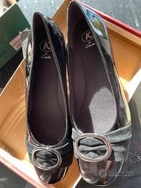 Mocassino vernice nera originale Clarks
