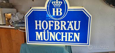 INSEGNA LUMINOSA BIRRA MUNCHEN VINTAGE INDUSTRIALE
