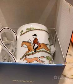 Tea Cup Wedgwood Scena Di Caccia. New Mari Usata.