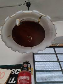 Lampadario a molla Vintage . Modernariato.