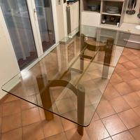 Tavolo in cristallo 185x90