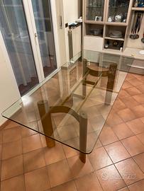 Tavolo in cristallo 185x90