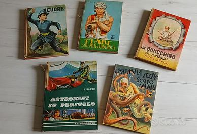 Set 5 libri romanzi x ragazzi vintage