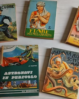 Set 5 libri romanzi x ragazzi vintage