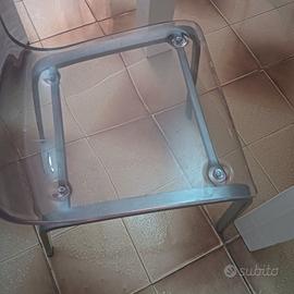Sedie acciaio e plexiglass