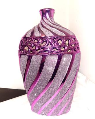 Vaso ornamentale glitterato