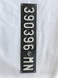 Targa auto d'epoca Italia vintage plaque
