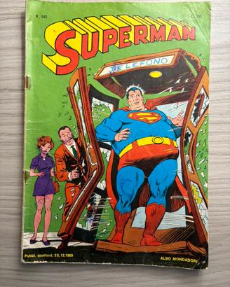 Superman n. 645 Mondadori 1969 originale vintage