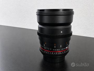 Samyang 14mm T3.1 ED AS IF UMC II - attacco Canon