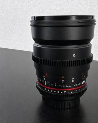 Samyang 14mm T3.1 ED AS IF UMC II - attacco Canon