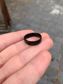 Anello uomo nero misura  18