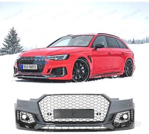 PARAURTI ANTERIORE AUDI A4 B9 15-19 LOOK RS4 PDC N