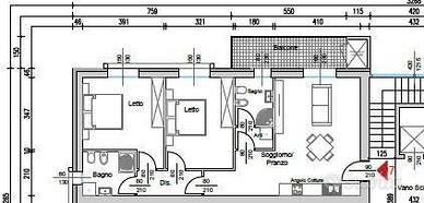 Appartamento di 101 m² con 3 locali e box auto a R