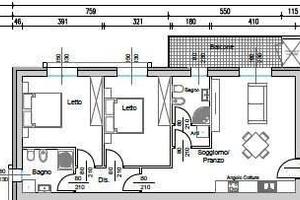 Appartamento di 101 m² con 3 locali e box auto a R