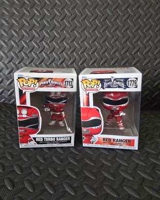 Coppia Funko Pop Power Rangers Red Turbo Ranger 