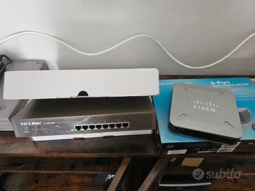 Coppia Switch Gigabit 8 porte