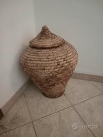 cestino in paglia sardo