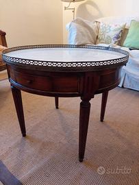Antico tavolino tondo da salotto Luigi XVI