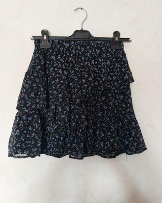 gonna corta stradivarius a fiori