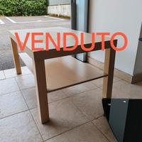 Tavolino da salotto beige 90x55x45 cm