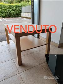 Tavolino da salotto beige 90x55x45 cm