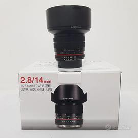 Obiettivo Samyang 14mm 1:2.8 ED x Nikon usato