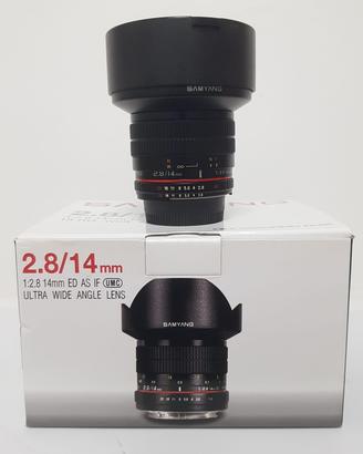 Obiettivo Samyang 14mm 1:2.8 ED x Nikon usato